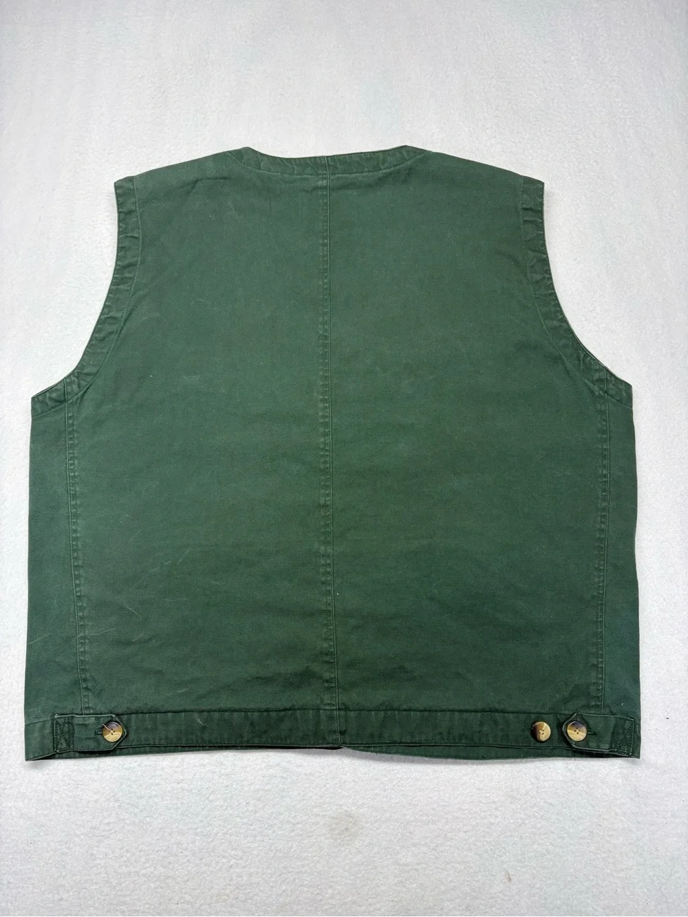 VTG High Sierra 100% Cotton Canvas Fishing Vest Men’s XL Hiking Camping Outdoors